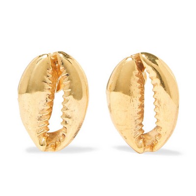 Puka Gold-Plated Earrings from Tohum