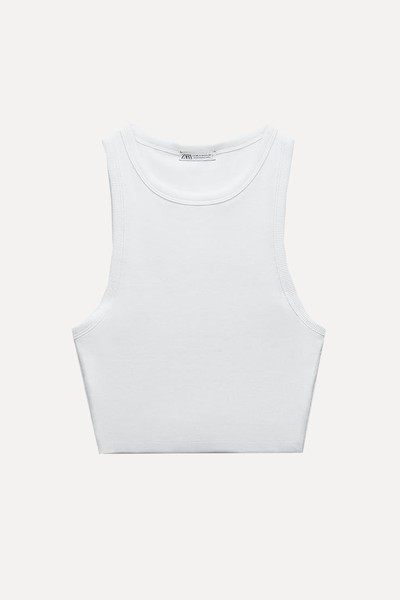 Basic Ribbed T-Shirt from Zara