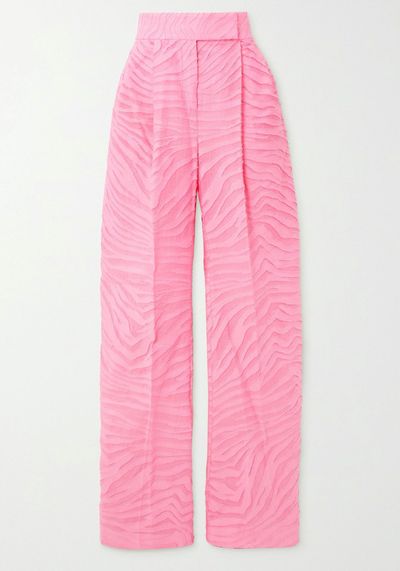 Devoré Cotton-Blend Wide-Leg Pants from The Attico 