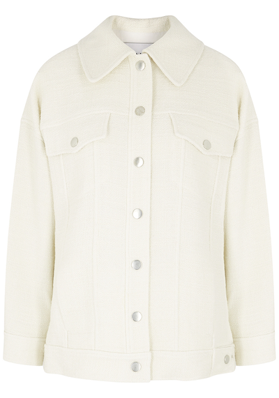 Benson Cream Cotton-Blend Bouclé Jacket from A.L.C