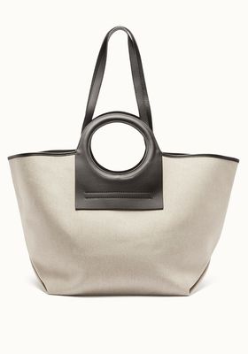 Cala Leather & Canvas Shoulder Bag
