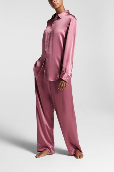 Deep Rose Silk Pyjama Bottoms from Asceno