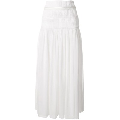 Cummerbund Sheer Ruched Skirt