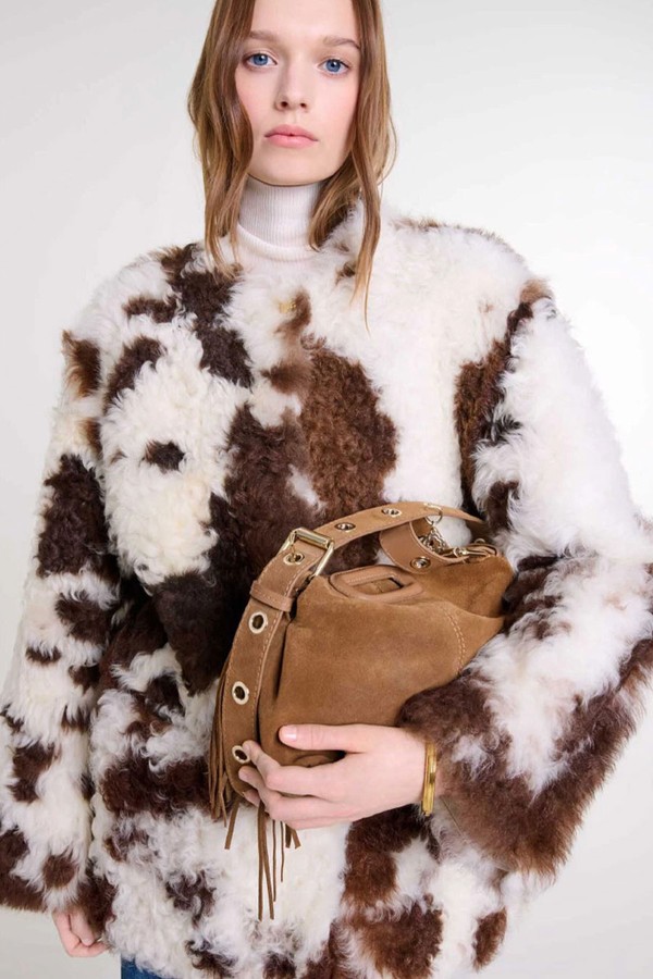 Reversible Shearling Jacket from Maje