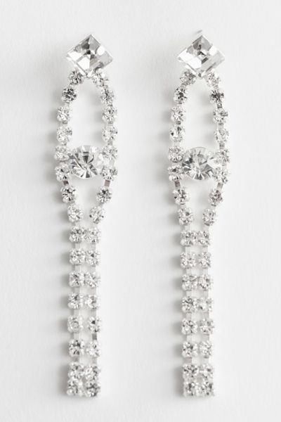 Dangling Diamanté Earrings
