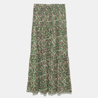 Long Printed Skirt from Zara