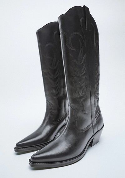 Leather Cowboy Boots