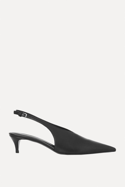 Pointed Leather Slingback Kitten Heels from COS