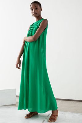 Sleeveless Silk Midi Dress