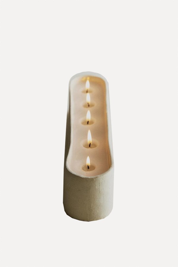 Long Ceramic Decorative Candle