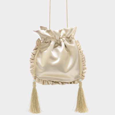 Tassel Detail Drawstring Bag from Charles And Keith