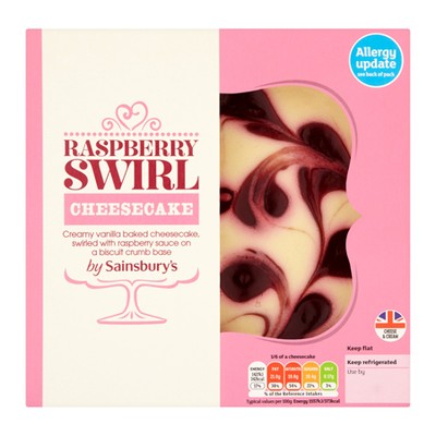 Raspberry Swirl Cheesecake from Sainsbury's