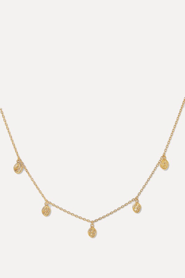 Victoria Coin Drop Choker Necklace from Edge Of Ember