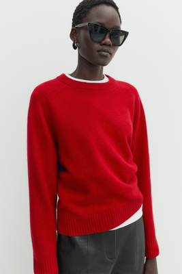 Wool & Cashmere Blend Knit Sweater  from Massimo Dutti