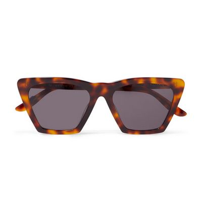 Lisbon Cat-Eye Tortoiseshell Acetate Sunglasses from Illesteva