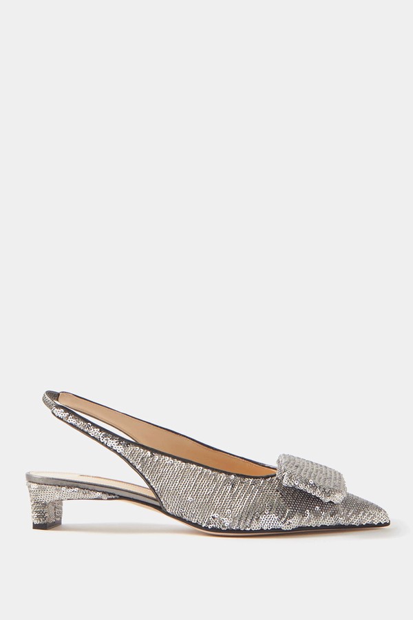 Isset Sequinned Slingback Pumps from Emilia Wickstead