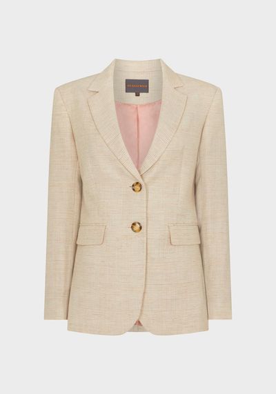 Egerton Linen Blend Check Jacket