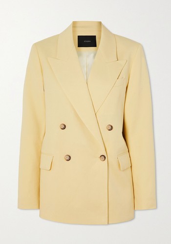 Jaden Double-Breasted Linen-Blend Blazer from Joseph