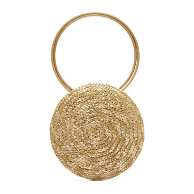 Circle Mini Woven-Straw Bag from Eliurpi