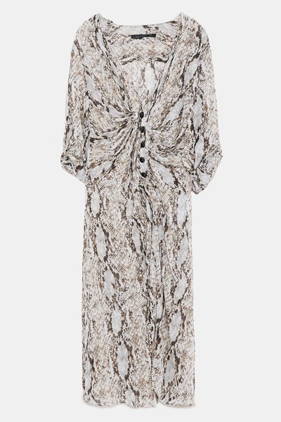 Snakeskin Print Tunic from Zara