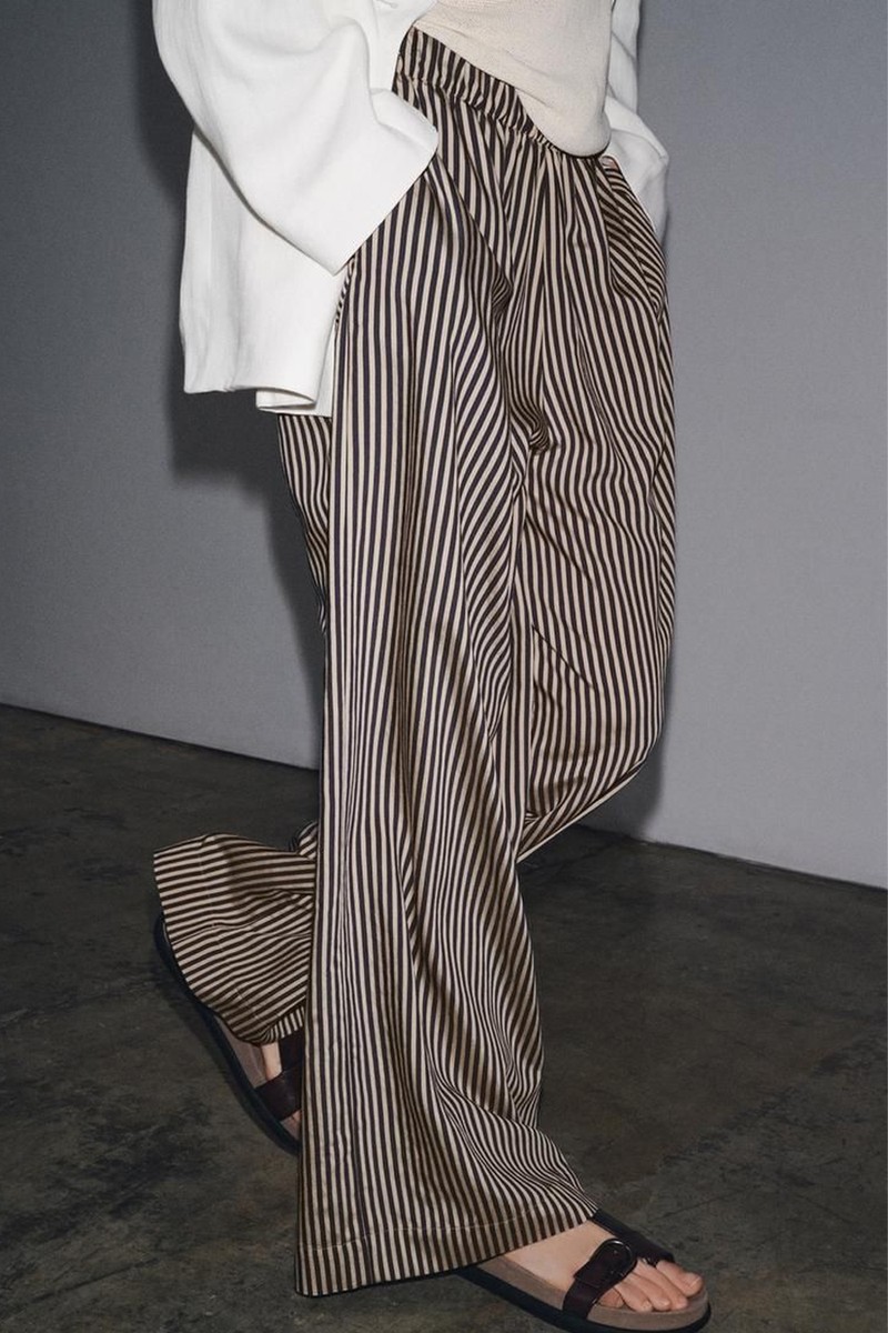 Striped Flowing Trousers