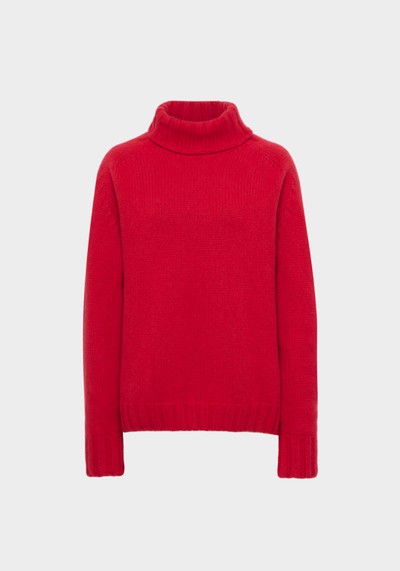 Cashmere Mix Roll Neck Jumper