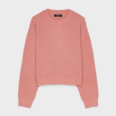 Chenille Sweater from Bershka