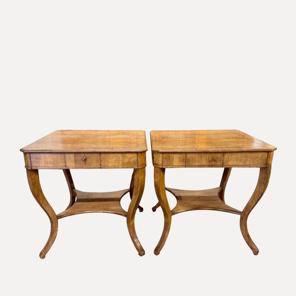 Set Of 2 Italian Side Tables from 1st Dibs