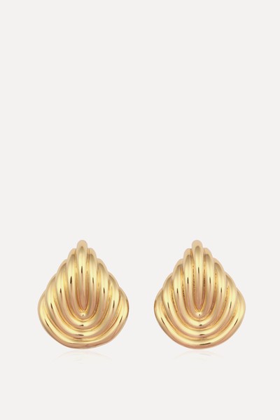 18k Gold-Plated Teardrop Earrings from Julietta x Cassetto 