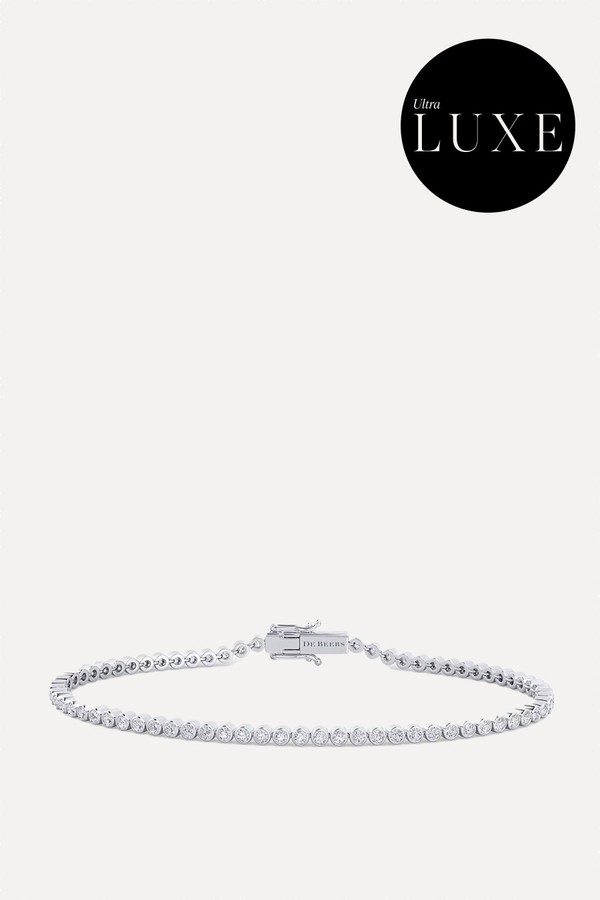 Classic Eternity Line Round Brilliant Diamond Bracelet from De Beers