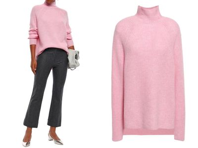 Ribbed Cashmere Turtleneck Sweater from N.Peal