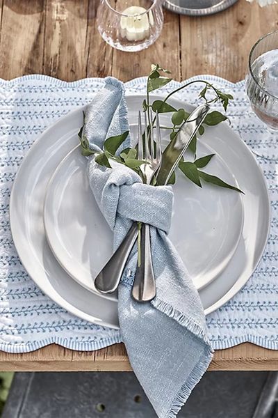 Hambledon Reversible Placemat – Set of 2  from The White Company  