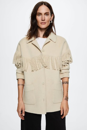 Handmade Fringed Overshirt from Mango