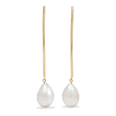 14-Karat Gold Pearl Earrings from Loren Stewart