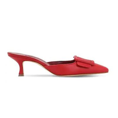 Maysale Nappa Mules from Manolo Blahnik