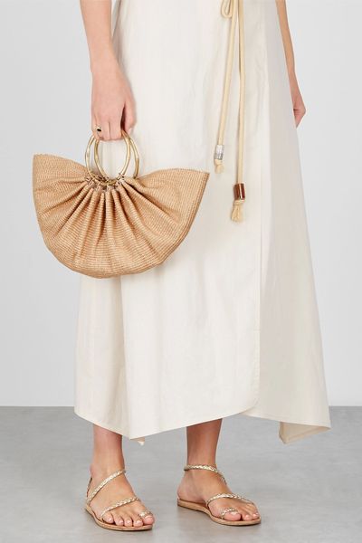 Banu Sand Raffia Top Handle Bag from Cult Gaia