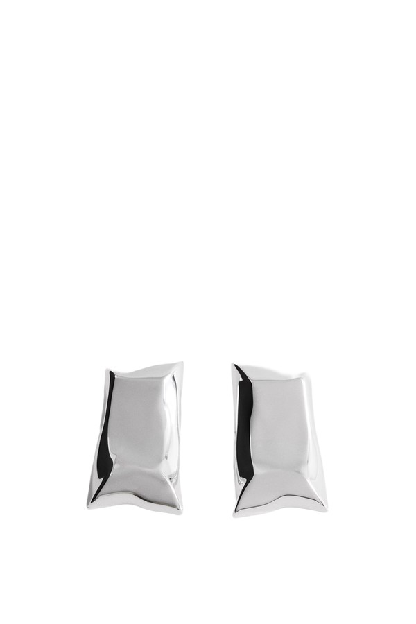 Irregular Metallic Earrings from Mango