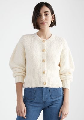 Bouclé Knit Cropped Cardigan from & Other Stories