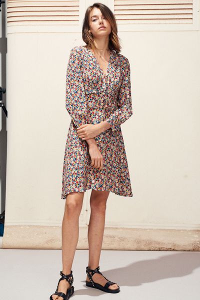 Rivabella Floral-Print Woven Dress from Claudie Pierlot