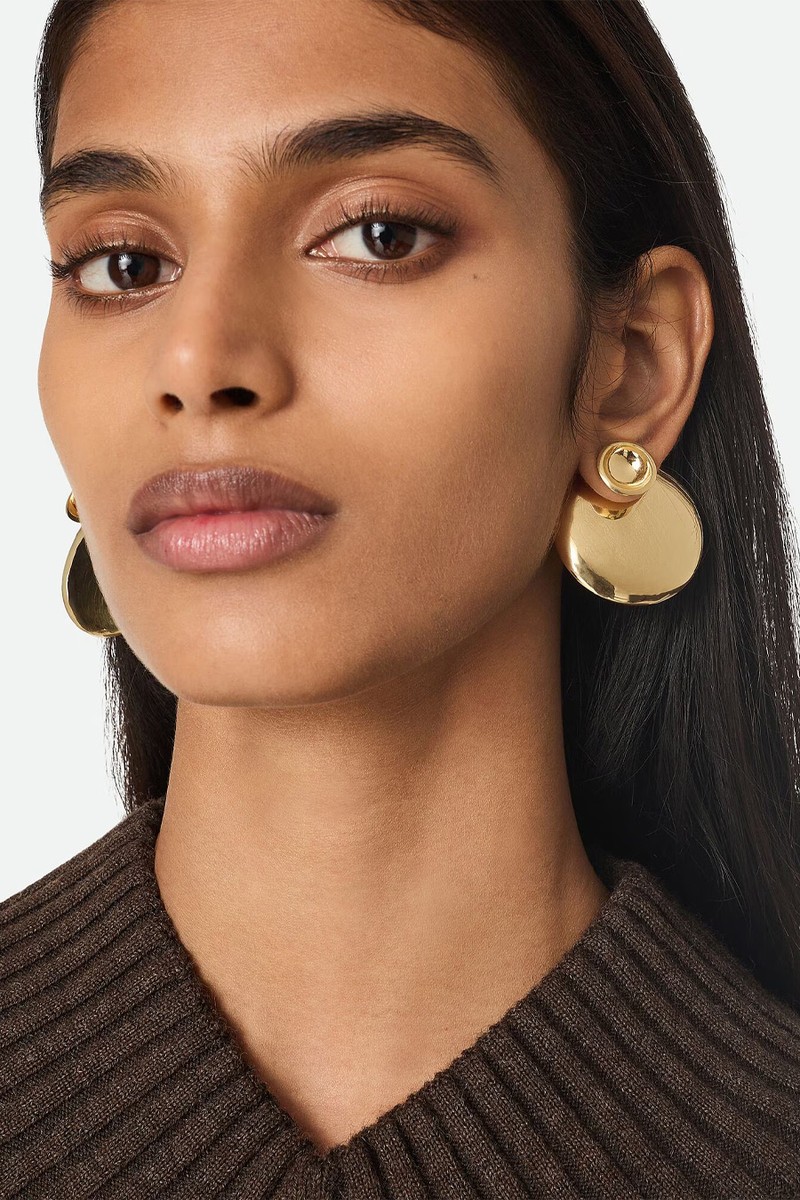 Large Concave Earrings from Bottega Veneta
