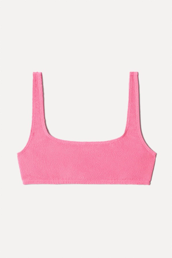 Textured Square-Neck Bikini Top from & Other Stories