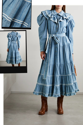 Bunny Belted Midi Shirt Dress from Ulla Johnson