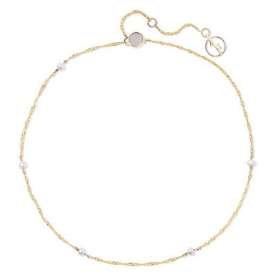 14k Gold Pearl Anklet from Anissa Kermiche