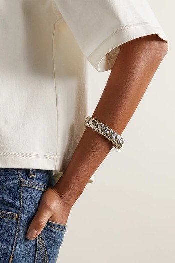  Intrecciato Silver Cuff from Bottega Veneta