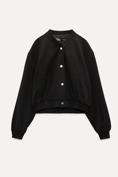 Cropped Bomber Jacket from Zara