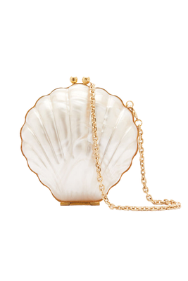 Ivory Shell Clutch Bag from Lulu Guiness