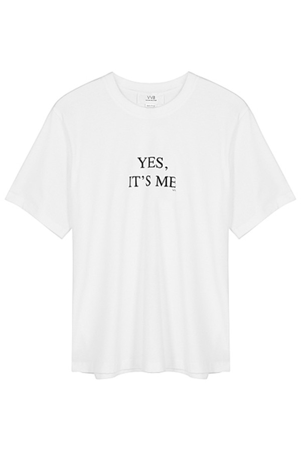 White Printed Cotton T-Shirt from Victoria Beckham