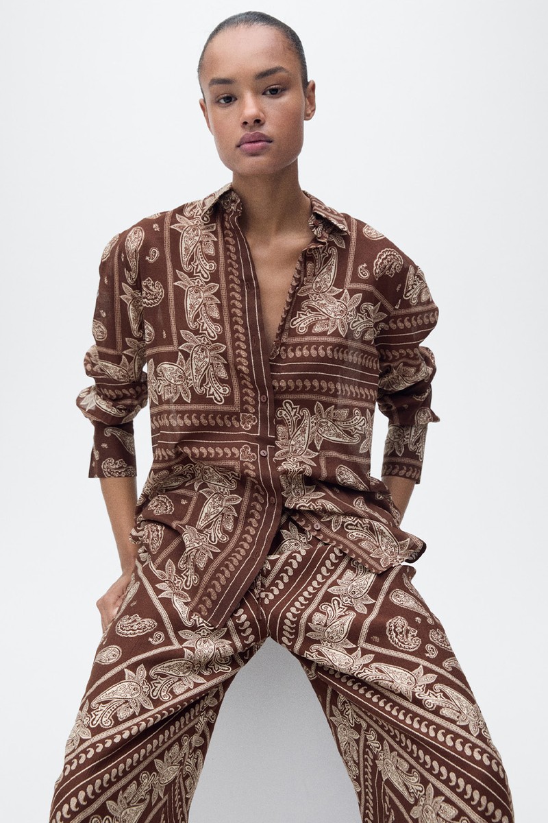 Regular-Fit Paisley Shirt from MANGO