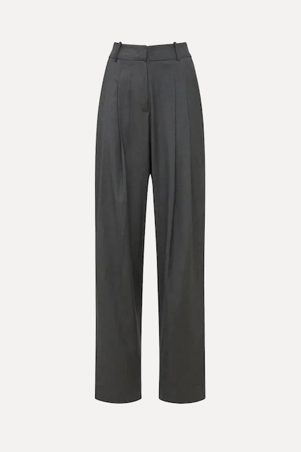 Gelso High Rise Pleated Woven Wide Pants from The Frankie Shop