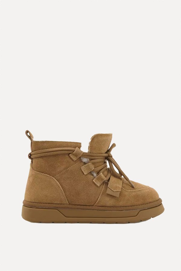 Suede Snow Boots With Insulation from Reserved